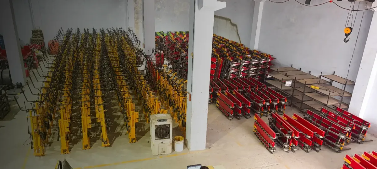 Finished machines ready for dispatch across India